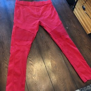 Skinny Jeans. Red. 2x. High waist.